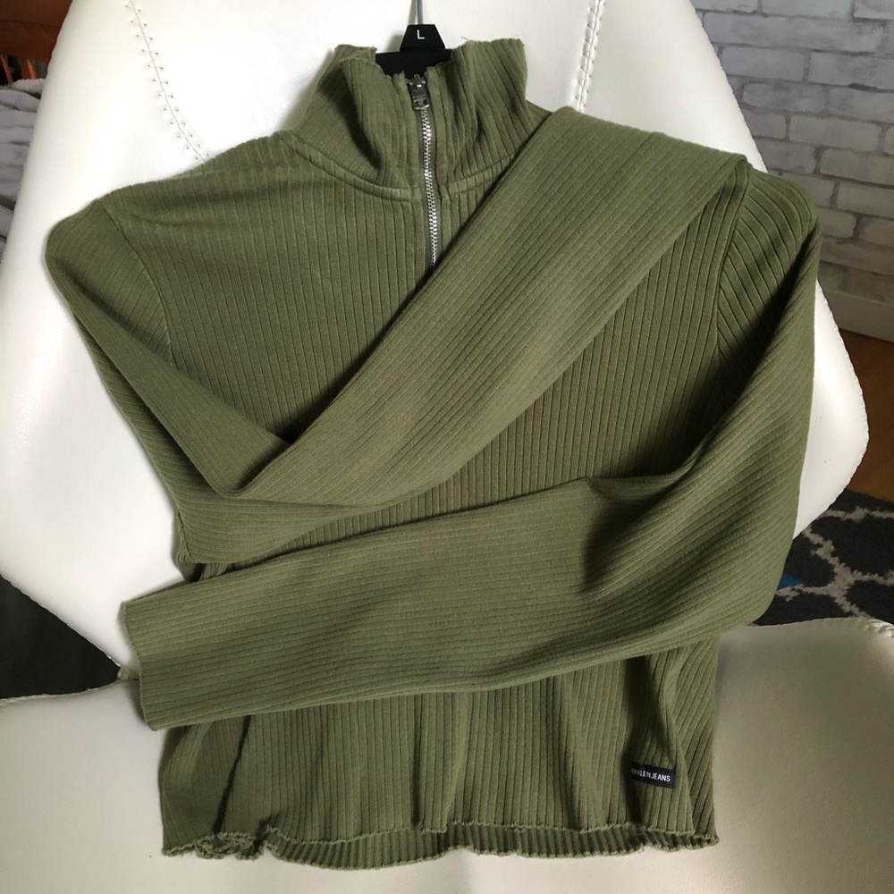 Calvin Klein turtleneck crop top